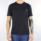 T-shirt Nero con ricamo logo iconico pony