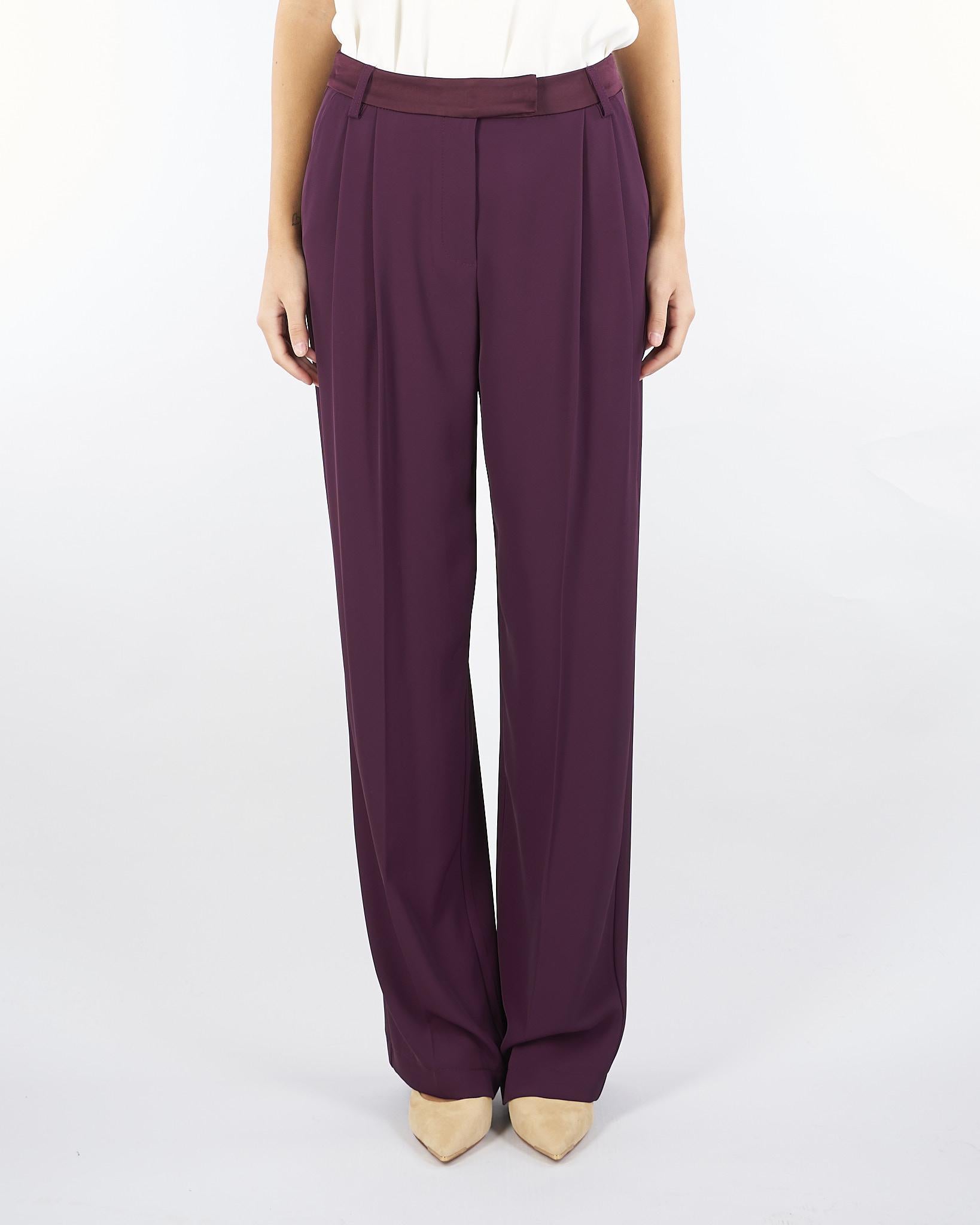 Pantaloni Bordeaux ampi con vita alta PES0KHX 85 IMPERIAL 