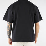 T-shirt Nero con stampa logo Relaxed Fit S6PKUATH154 110 A PAPER KID 