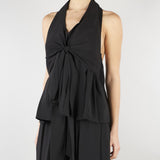 Top Nero con volant SS260020 99 ELEH 