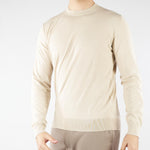 Maglia Beige in puro cotone extrafine A001F100 1420 PAOLO PECORA 