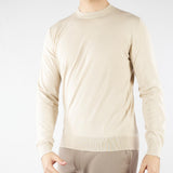 Maglia Beige in puro cotone extrafine A001F100 1420 PAOLO PECORA 