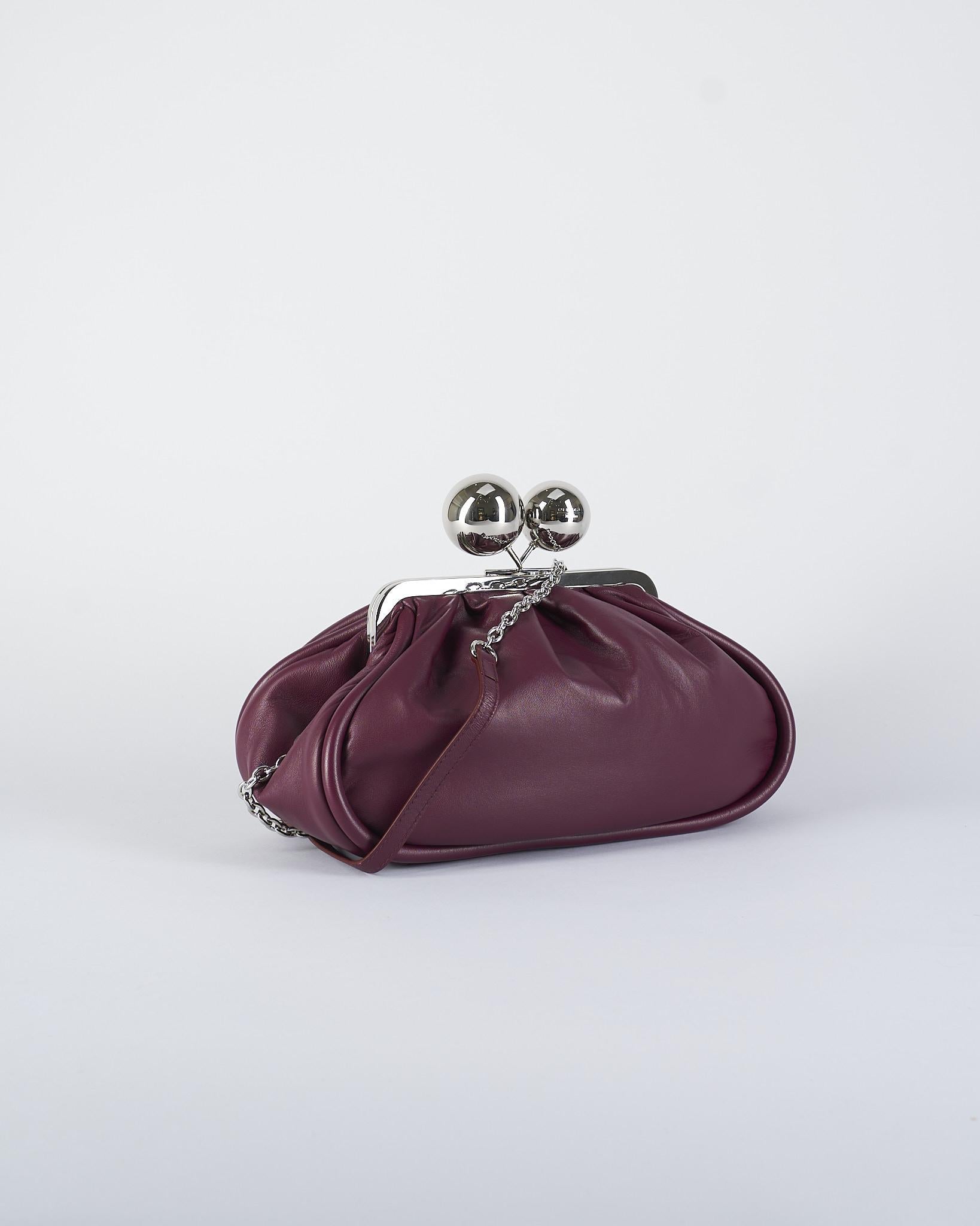 Borsa Bordeaux Pasticcino Bag medium in nappa lucida MILVANEW 74 MAX MARA WEEKEND 