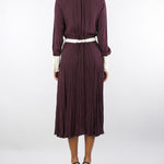 Abito Merlot-Milk color-block in georgette di viscosa ABT0256E2 EH8 ELISABETTA FRANCHI 