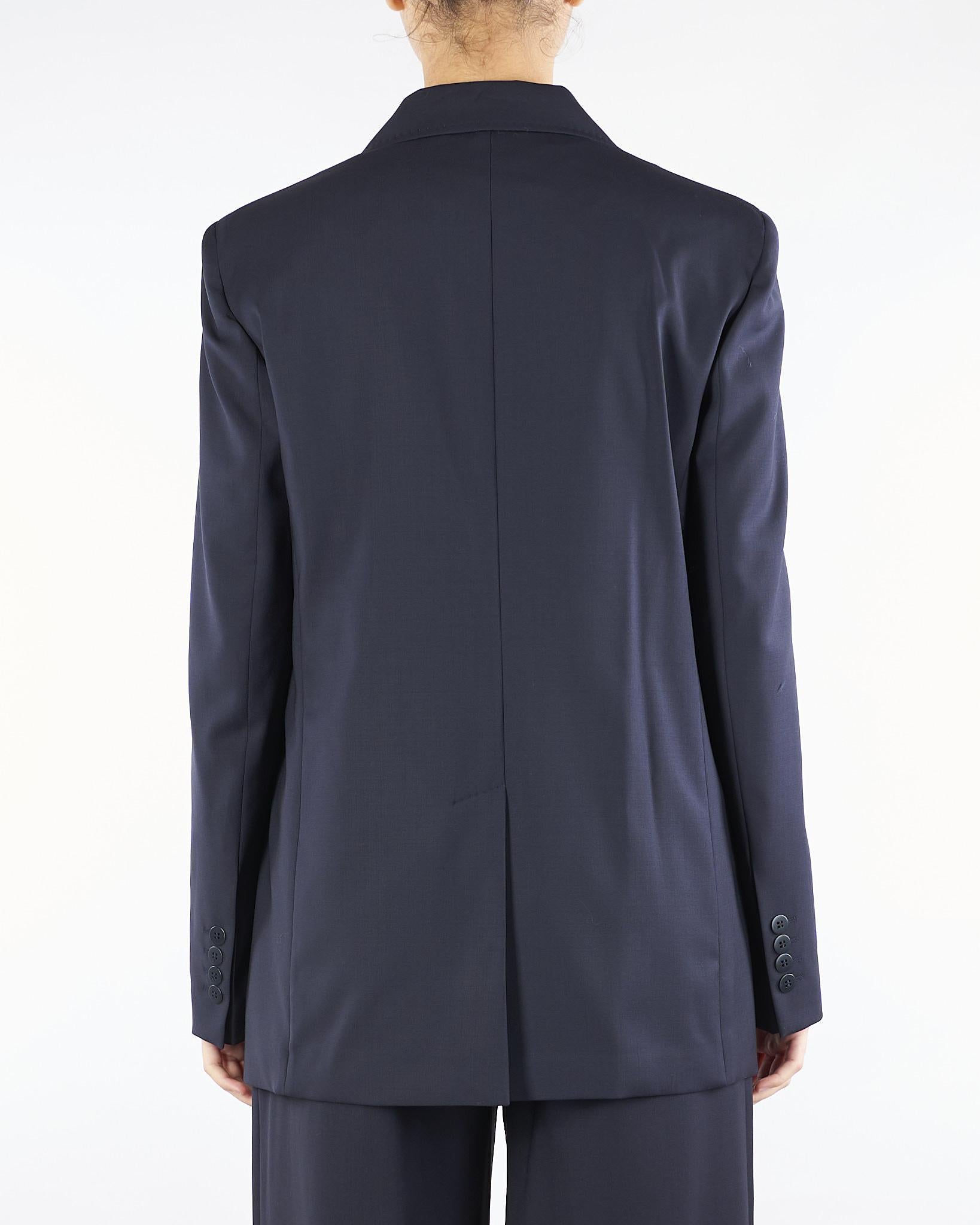 Blazer Blu in tela di lana NICE 8 MAX MARA STUDIO 