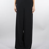 Pantaloen Nero ampio in envers satin MLTCAMPO 2 MARELLA 