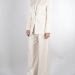 Pantalone Burro in satin con doppia pences PA10301TRAS0040 V0359 SIMONA CORSELLINI 