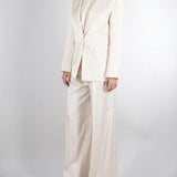 Pantalone Burro in satin con doppia pences PA10301TRAS0040 V0359 SIMONA CORSELLINI 