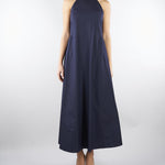 Abito Blu halterneck in popeline PBBBELLO 8 PENNY BLACK 