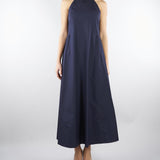Abito Blu halterneck in popeline PBBBELLO 8 PENNY BLACK 