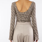 Body jacquard Marrone-Beige BHBO001 80 BOHEMIAN VI 