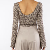 Body jacquard Marrone-Beige BHBO001 80 BOHEMIAN VI 