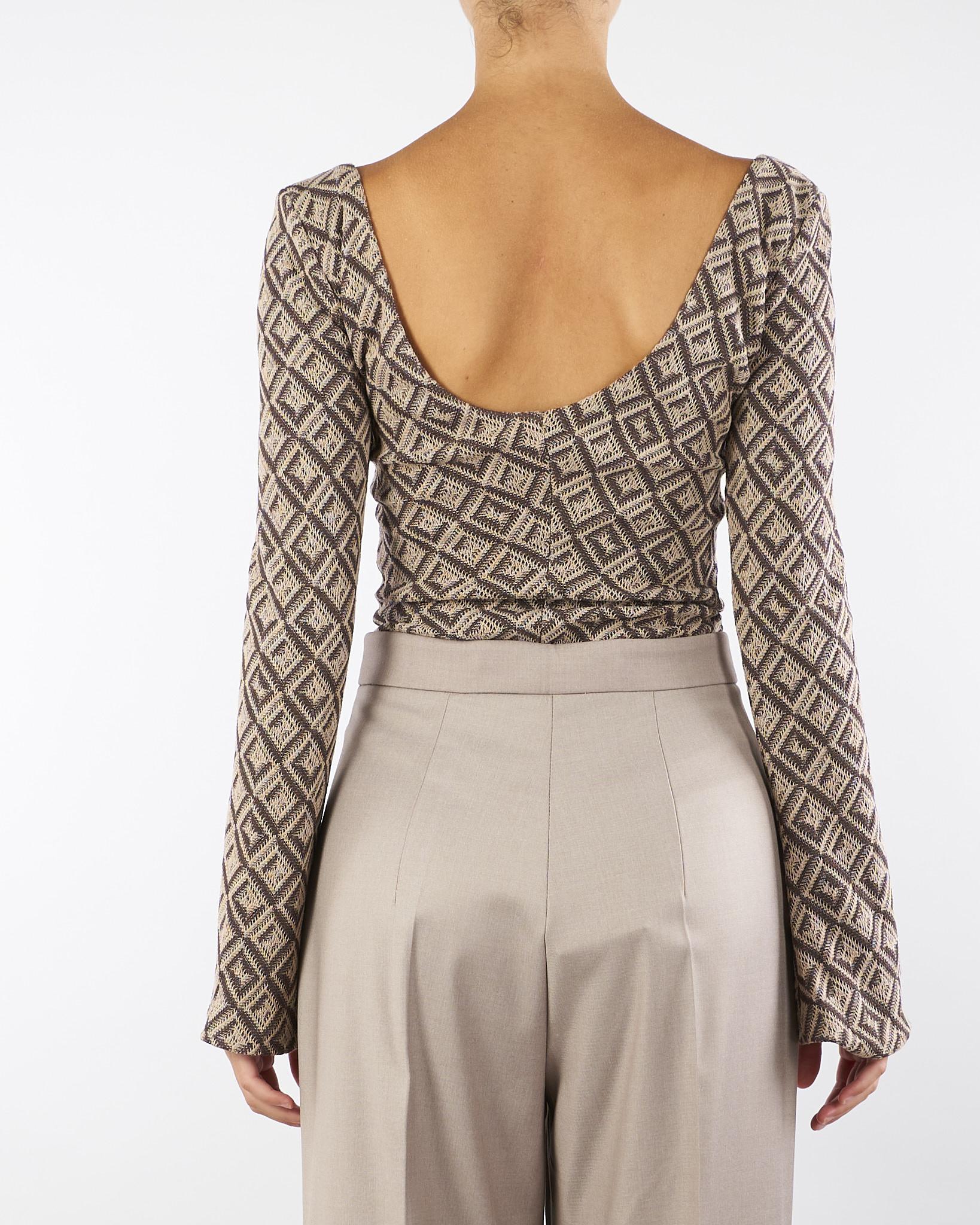 Body jacquard Marrone-Beige BHBO001 80 BOHEMIAN VI 