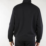 Felpa full zip in double jersey con tape logo lettering a rilievo Emporio Armani