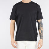 T-shirt basic Nero in jersey lucido