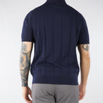 Polo in maglia Blu a costa piatta 4032M508263312 89 MANUEL RITZ 