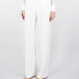 Pantalone in cady con elastico logato