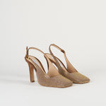 Slingback Tabacco in suede con micro borchie 7530 1 FRANCESCO SACCO 