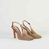 Slingback Tabacco in suede con micro borchie 7530 1 FRANCESCO SACCO 