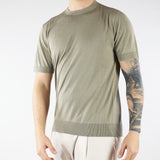 Maglia Verde in pura seta e cotone A010F200 5326 PAOLO PECORA 