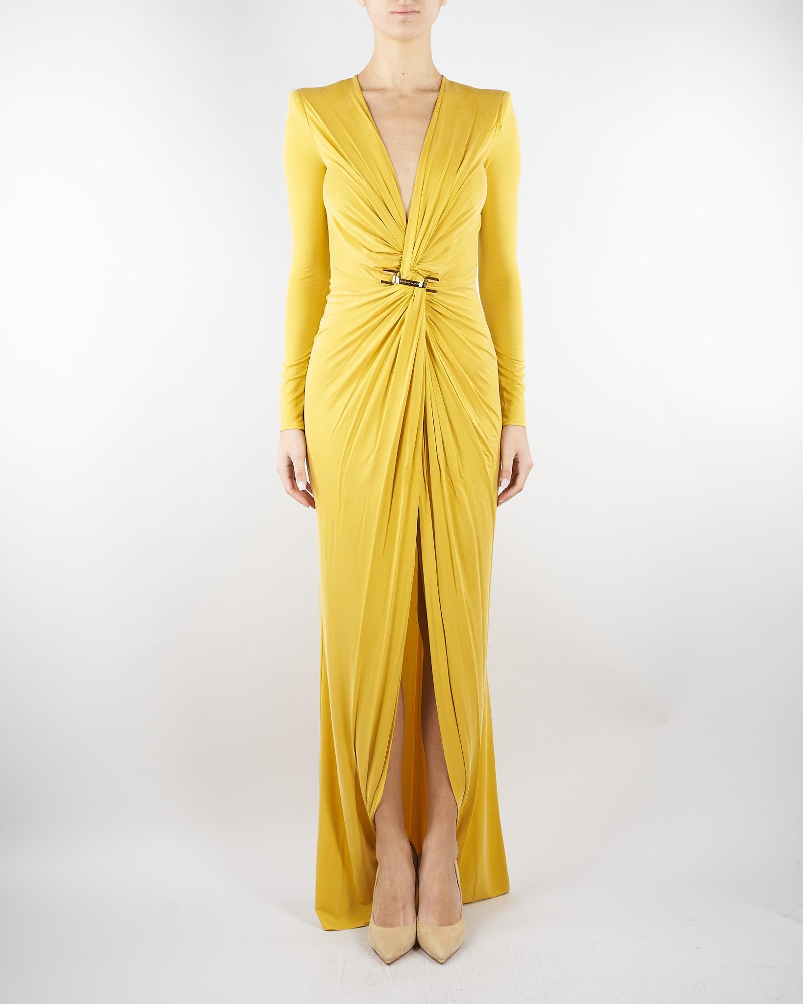 Abito Sun Red Carpet in jersey cupro con logo gioiello ABR2961E2 EV4 ELISABETTA FRANCHI 