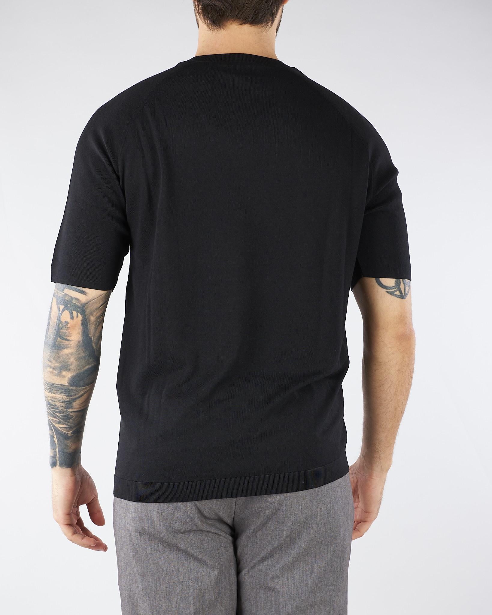 Maglia Nera con logo EM005527AF25247 UC001 EMPORIO ARMANI 