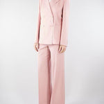 Blazer Rosa doppiopetto in lana stretch WKDZINNIA 4 MAX MARA WEEKEND 