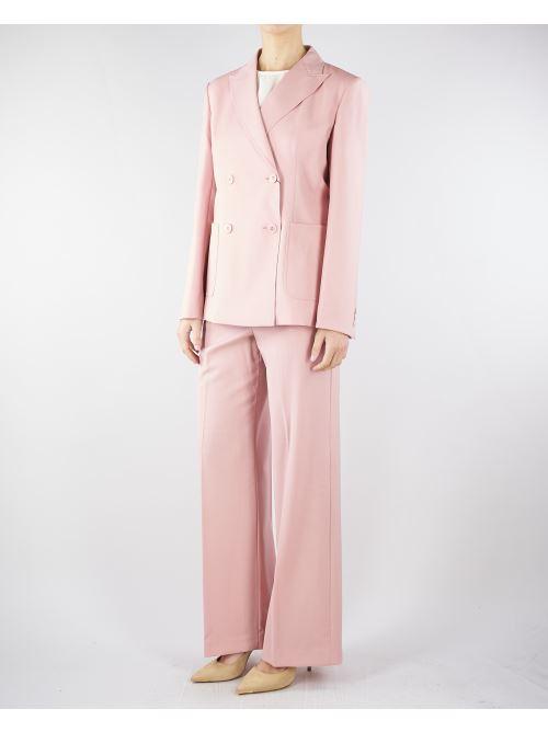 Blazer Rosa doppiopetto in lana stretch WKDZINNIA 4 MAX MARA WEEKEND 