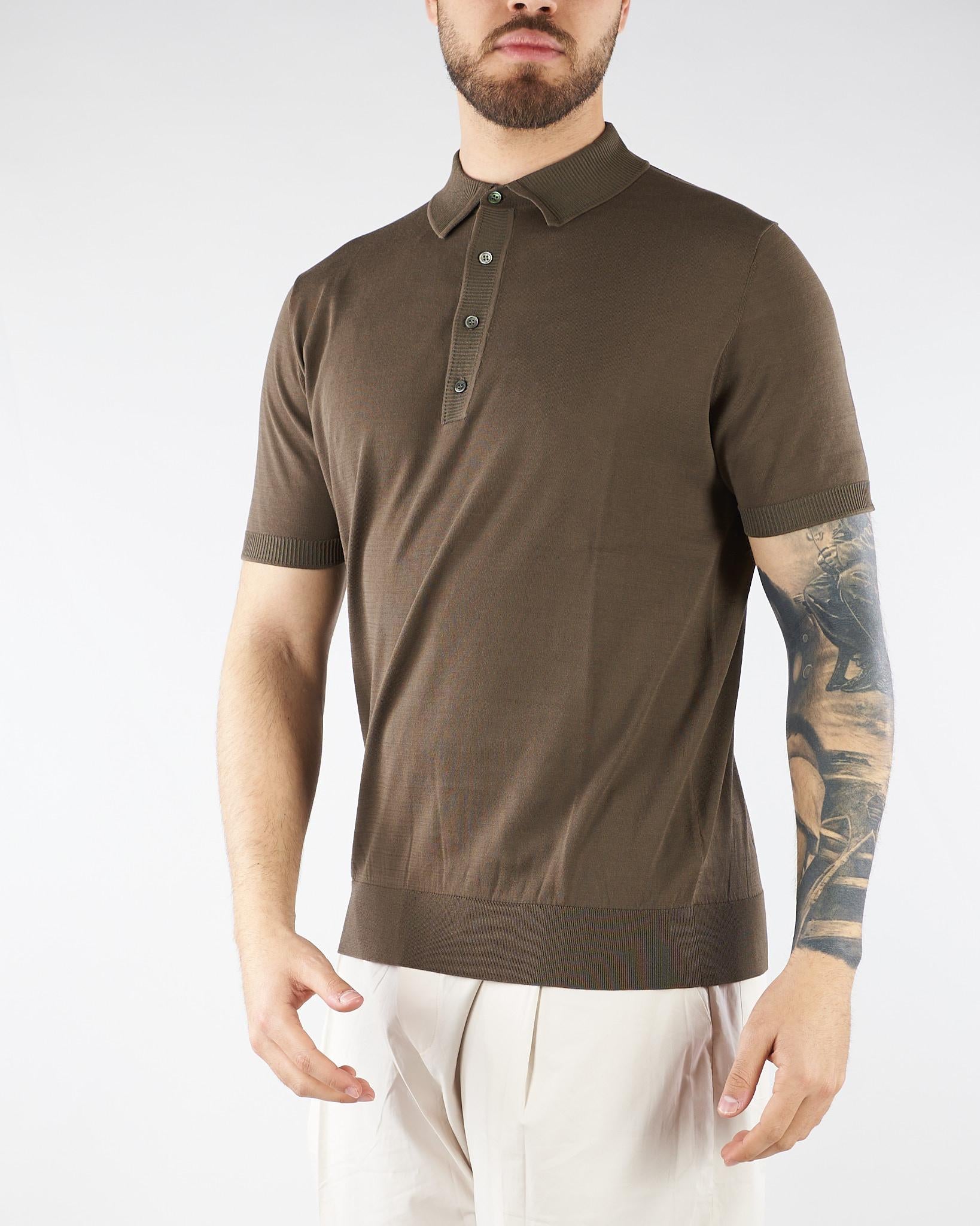 Maglia a polo Moro in puro cotone DK17041 85 DIKTAT 