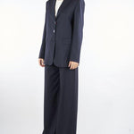 Pantalone Blu con coulisse in lana BERARD 8 MAX MARA STUDIO 
