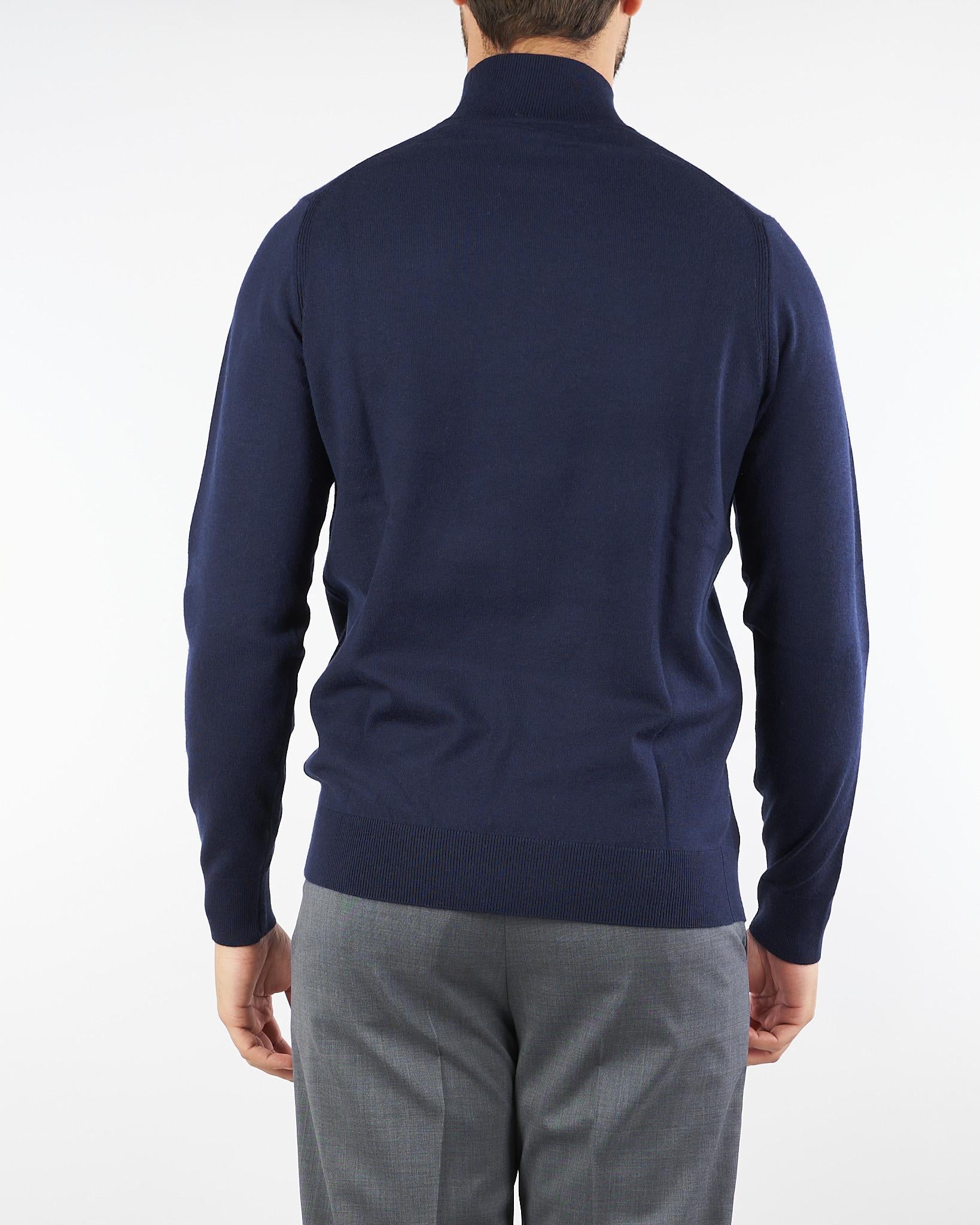 Maglia lupetto Blu in misto lana DK97014 89 DIKTAT 