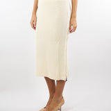 Gonna Crema midi in maglia 2G1042K9O3A W405 PATRIZIA PEPE 