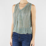 Top in maglia Muy Verde salvia MUY 2164 NENETTE 