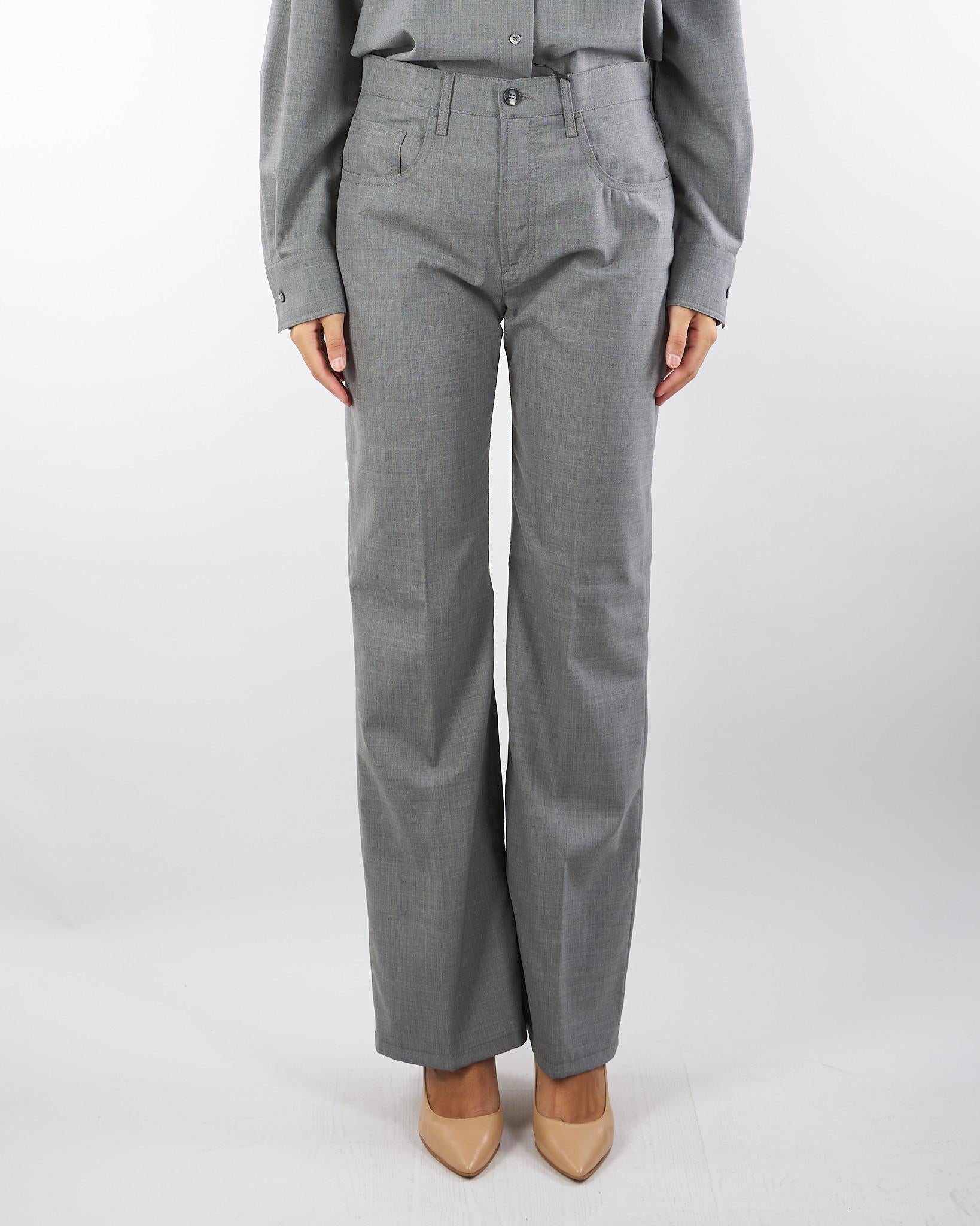 Pantalone Grigio in fresco lana modello jeans PD0142540259 920 SEVENTY 