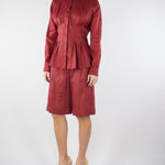 Camicia Rosso a maniche lunghe in tela ramié MSTORA 66 MAX MARA STUDIO 