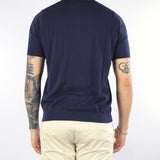 Polo Blu in filato di cotone