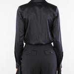 Body Nero in raso di seta CB00757E2 110 ELISABETTA FRANCHI 