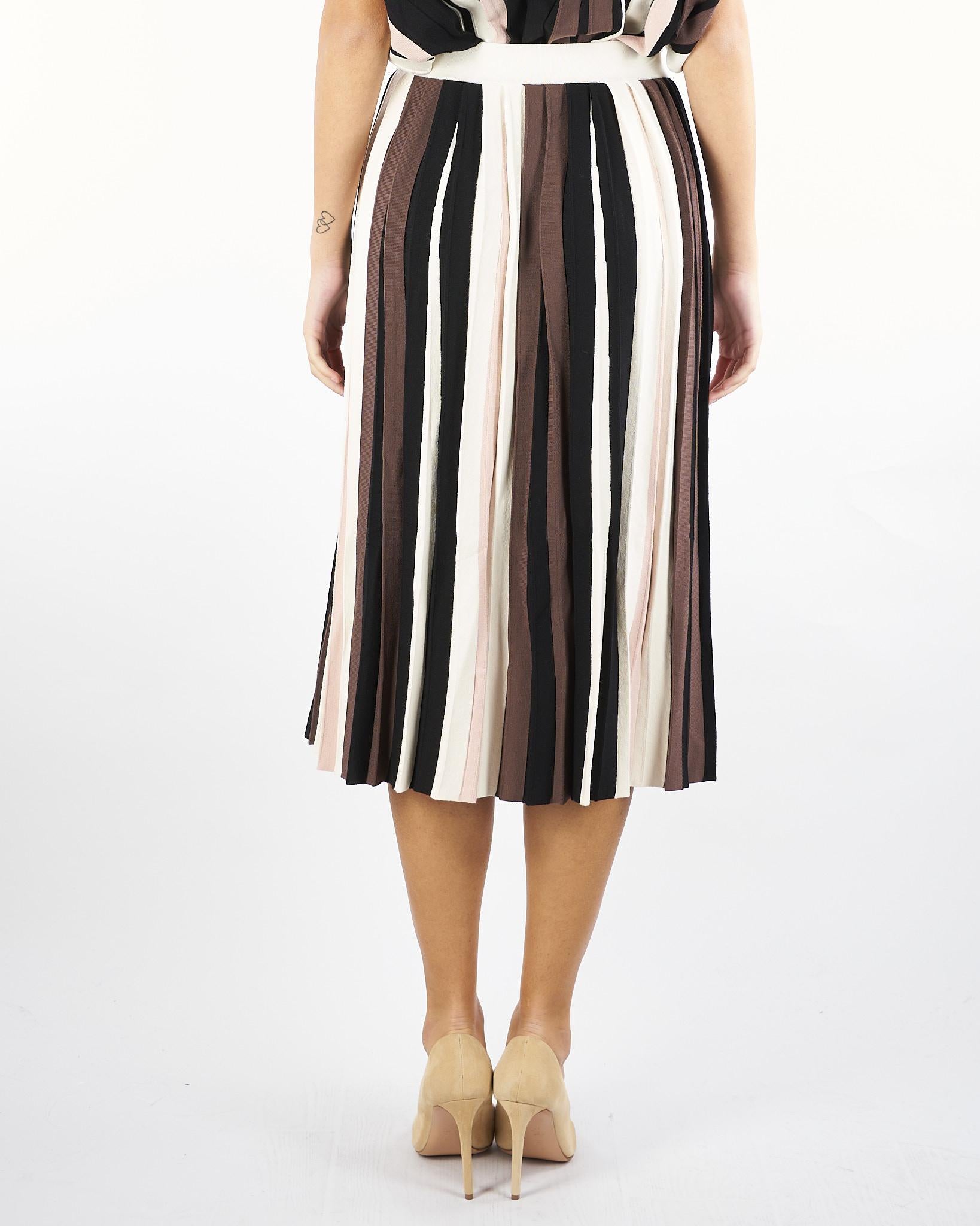 Gonna Multicolor in viscosa plissé PLEIADI 17 MAX MARA WEEKEND 