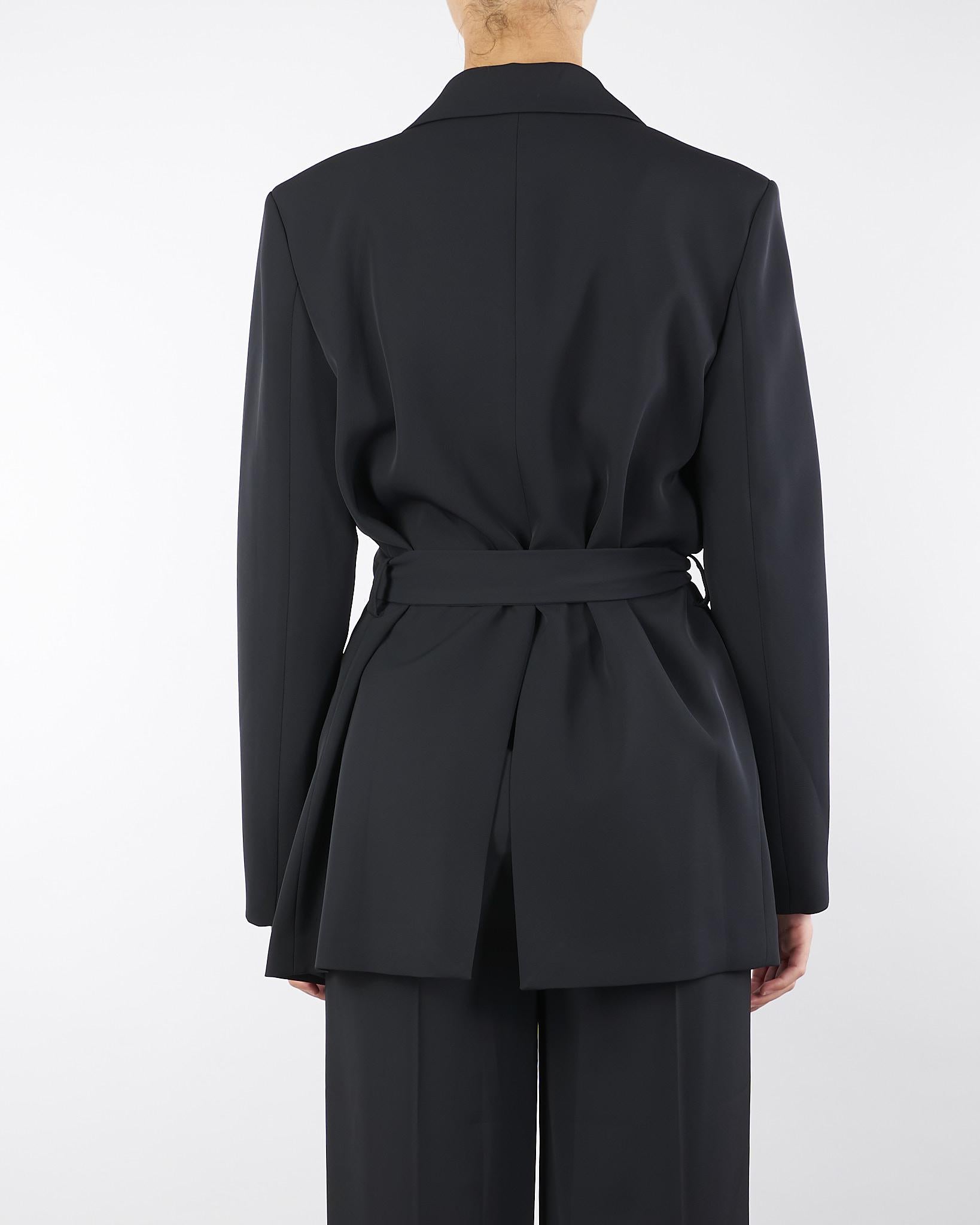 Giacca Nero con cintura TF0358 99 VICOLO 