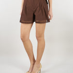 Short Coffee in cotone TT2253 12110 TWIN SET 