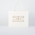 Borsa Tote grande Milk con logo BS32A56E2 DZ9 ELISABETTA FRANCHI 