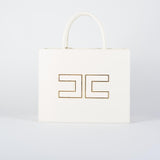Borsa Tote grande Milk con logo BS32A56E2 DZ9 ELISABETTA FRANCHI 