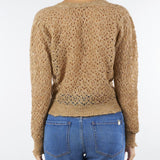 Maglia Caramello in mohair con scollo a V e incrocio TT3200 498 TWIN SET 