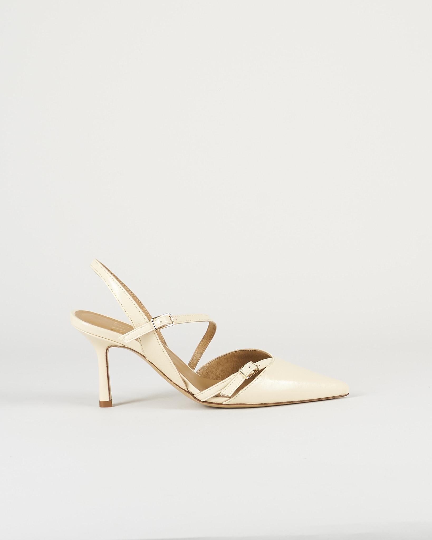 Slingback Vaniglia in pelle 324 15 WO MILANO 