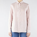Camicia Rosa a righe in tela di lino WKDGIURATO 5 MAX MARA WEEKEND 