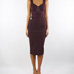 Abito Merlot bustier in tessuto bielastico AB81056E2 EA4 ELISABETTA FRANCHI 