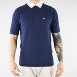 Maglia con collo a polo a contrasto EM004622AF25247 UB130 EMPORIO ARMANI 