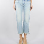 Jeans cropped con fondo a taglio vivo DAB5121 47 VICOLO 