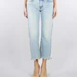 Jeans cropped con fondo a taglio vivo DAB5121 47 VICOLO 