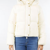 Piumino Milk in velluto con cappuccio PI82D56E2 DZ9 ELISABETTA FRANCHI 